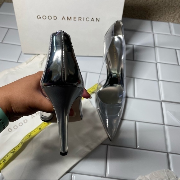 Good American ‘CINDER-F*CKING-RELLA’ Pumps - Glass - Picture 8 of 12